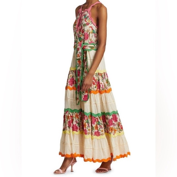 Farm Rio Toucan’s Garden Sleeveless Maxi Dress - XL - Picture 3 of 11